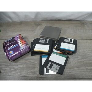 IMATION 3.5" 2HD IBM Formatted Lot of 12 Floppy Disks 1.44MB w/ Case